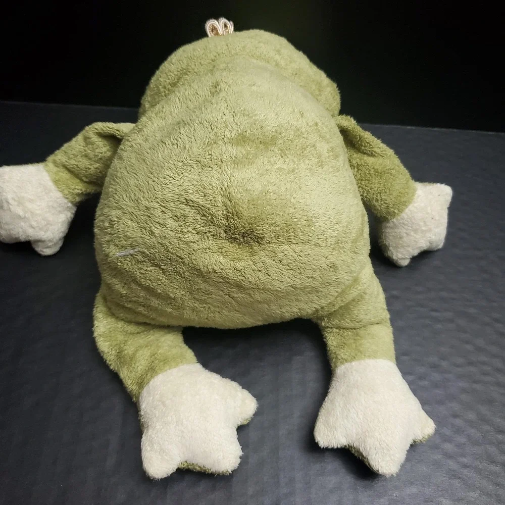 Ty Classic Frog Plush Light Green Prince Princess Crown KISSED 2006 No Tush Tags